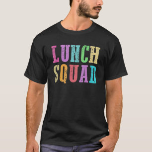 Vintage Lunch Squad Teacher Back To School 1st Day T-Shirt