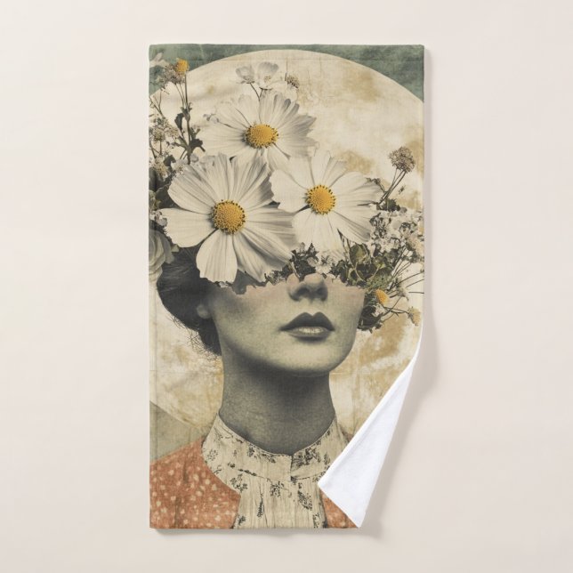 Vintage Lune - Boho Vintage Élégance (Serviette à main)