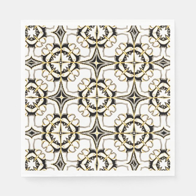 Vintage Luxe Tile Napkin (Front)