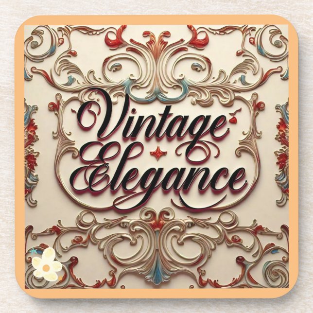 "Vintage Luxury Classic" Coaster (Front)