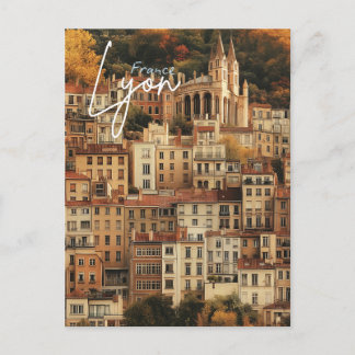 Vintage Lyon France Postcard