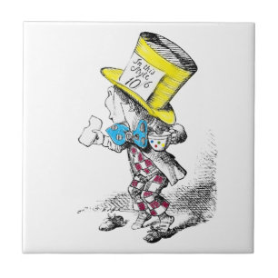 Vintage Mad Hatter from Alice in Wonderland Tile
