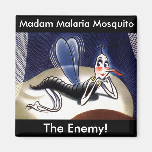 Vintage Madam Malaria Mosquito Magnet