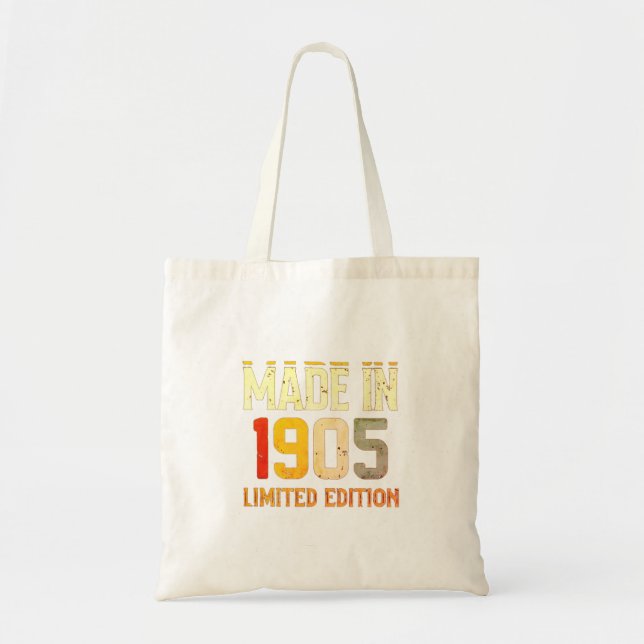 "Vintage Made in 1905 Limited Edition- Tote Bag (Front)