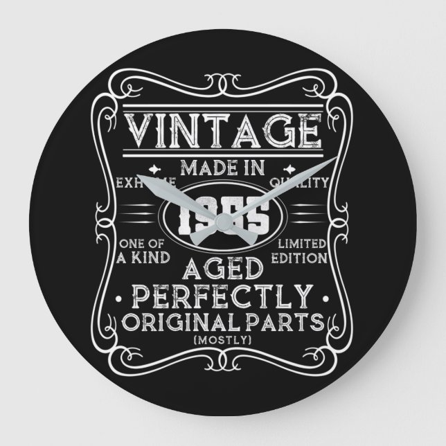 Vintage Made In 1955 Retro Classic Large Clock (Front)