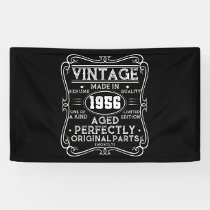 Vintage Made In 1956 Retro Classic Banner
