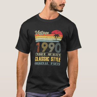 Vintage Made In 1990 32Nd Birthday 32 Years Old T-Shirt