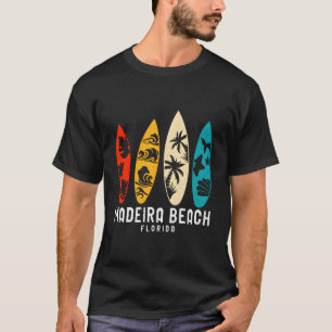 Vintage Madeira Beach Florida Beach Surfing Surfbo T-Shirt