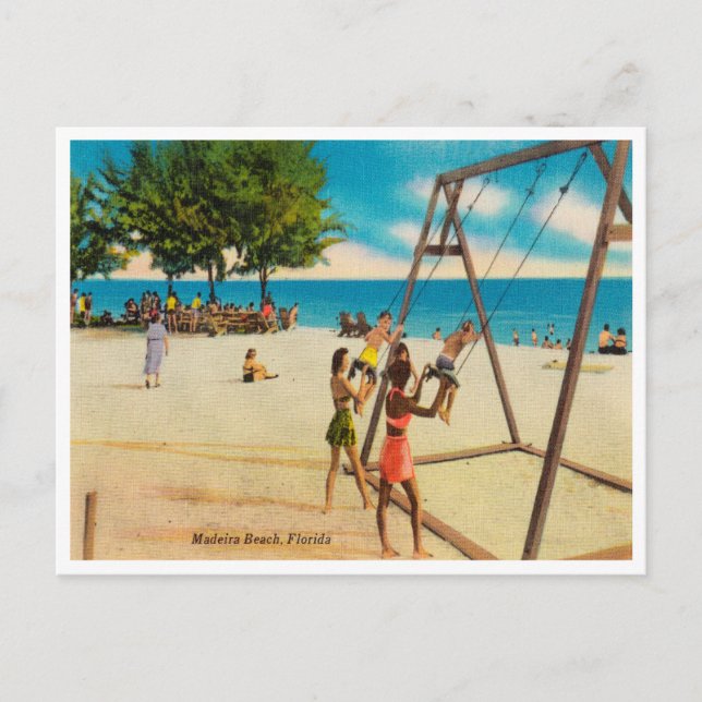 Vintage Madeira Beach, Florida Travel Postcard (Front)