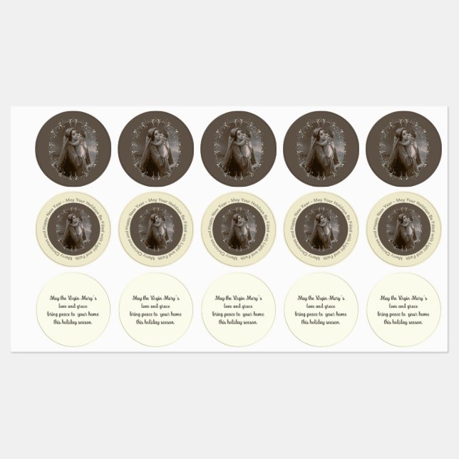 Vintage Madonna and Child with Silver Frame (Sheet)