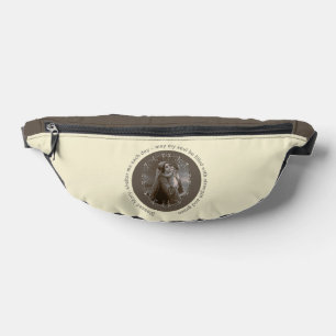 Vintage Madonna and Child with Silver Frame Fanny Pack