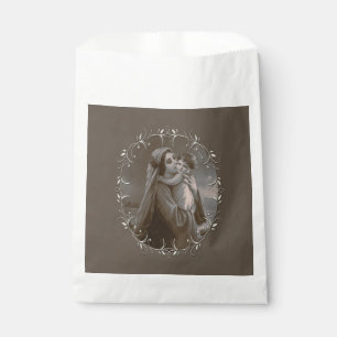 Vintage Madonna and Child with Silver Frame Favour Bag