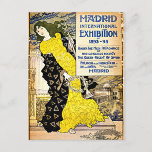 Vintage: Madrid International Exposition, 1893-94 Postcard