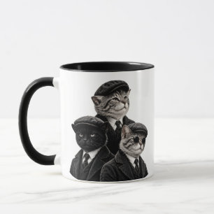 Vintage Mafia Cat Mug – Funny Gift for Cat Loving