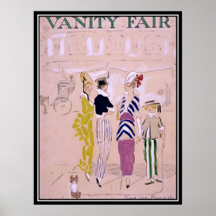 Vintage Magazine Cover 1914 Art Deco Poster