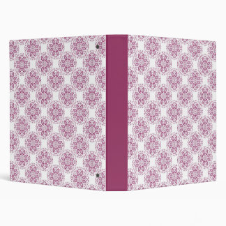 Vintage Magenta Floral BInder