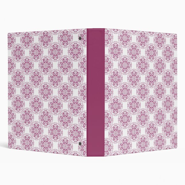 Vintage Magenta Floral BInder (Background)