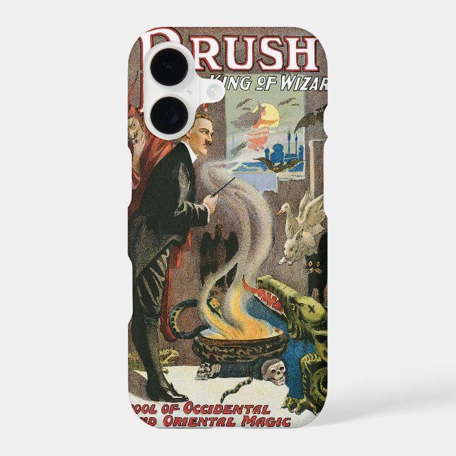 Vintage Magic Poster, Brush, King of Wizards (Back)