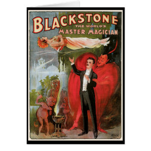Vintage Magic Poster, Great Blackstone Magician