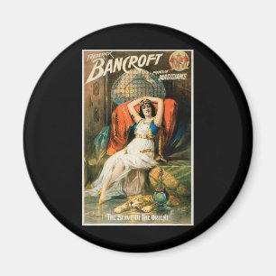 Vintage Magic Poster, Magician Frederick Bancroft Magnet