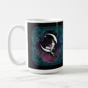 Vintage Magical Moon Woman Coffee Mug