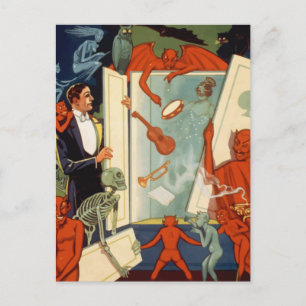 Vintage Magician Carter the Great Magic Act Postcard