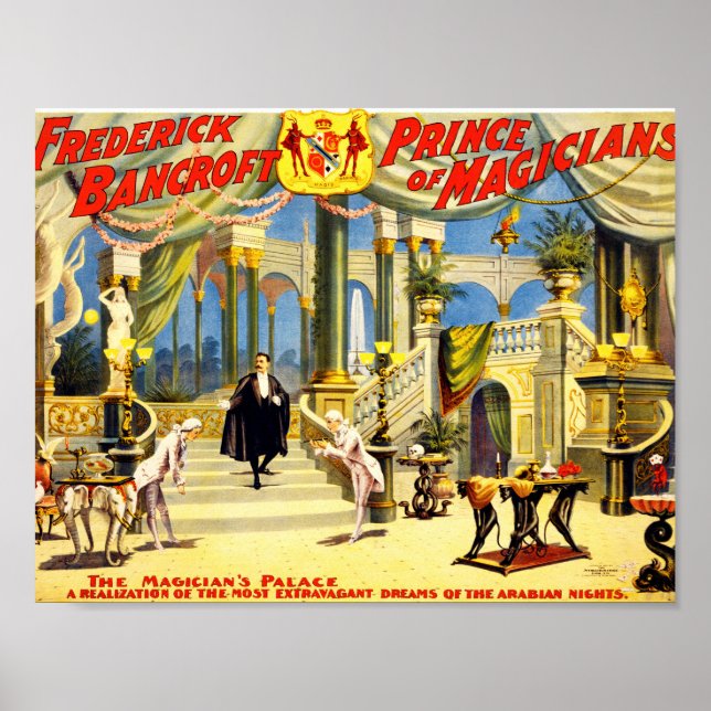 Vintage Magician Frederick Bancroft Poster (Front)