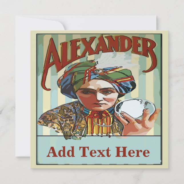 Vintage Magician  Poster (Front)