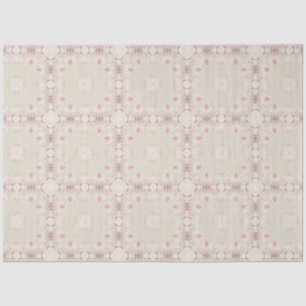 Vintage Magnolia Beige Ephemera Pattern Tissue Paper