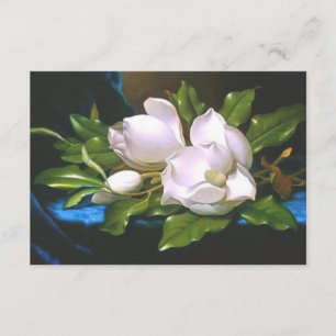 Vintage Magnolia Personalized Blank Notecard