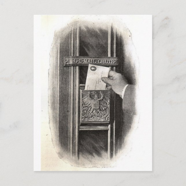 Vintage Mail Box Postcard (Front)