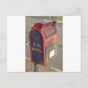 Vintage Mailbox Postcard