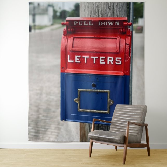 Vintage Mailbox Tapestry (In Situ)