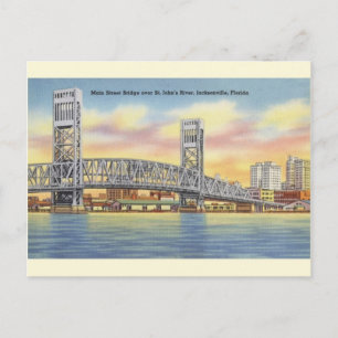 Vintage Main Street Bridge Jacksonville Carte post