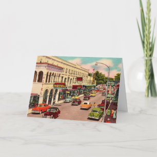 Vintage Main Street Ft. Myers Card