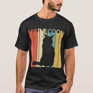 Vintage Maine Coon Cat   Cat Owner  Gift  T-Shirt
