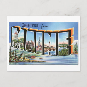 Vintage Maine Postcard