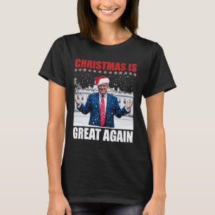 Vintage Make Christmas Great Again Xmas Funny Trum T-Shirt