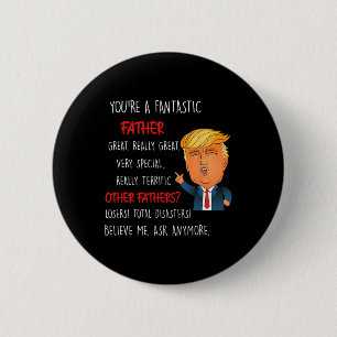 Vintage Make Father's Day Great Again Dad Funny Do 2 Inch Round Button