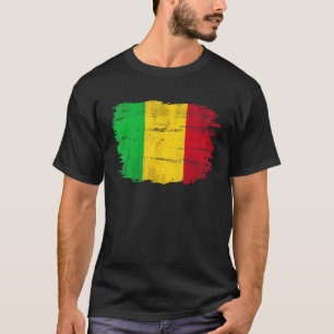 Vintage Mali Flag For Malian   T-Shirt