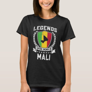 Vintage Malian Flag Legends Were Born In Mali T-Shirt