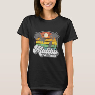 Vintage Malibu Beach California Ca Surfing Retro S T-Shirt
