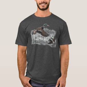 Vintage Mallard Duck Waterfowl Hunting Cozy Season T-Shirt