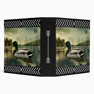 Vintage Mallard Duck Weathered Postcard  Binder