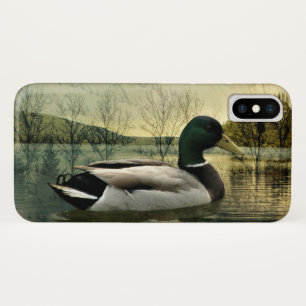 Vintage Mallard Duck Weathered Postcard Case-Mate iPhone Case