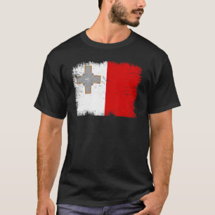 Vintage Malta Flag Maltese Independence Day T-Shirt