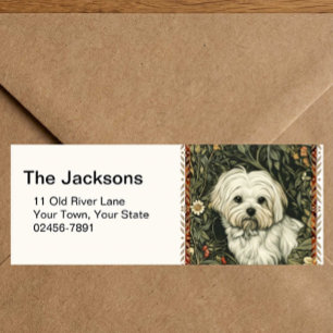 Vintage Maltese or Bichon Frise puppy Dog