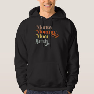 Vintage  Mama Mommy Mom Bruh Mom  Mother's Day Hoodie