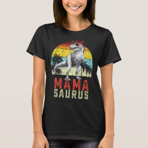 Vintage Mama Saurus Rex Dinosaur Family Matching T-Shirt