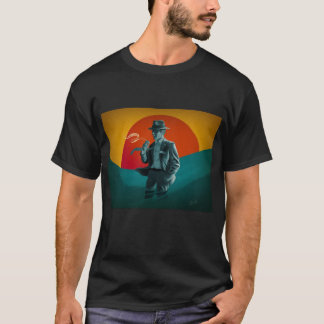 Vintage Man Retro Black T-Shirt